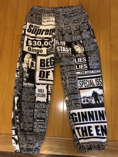 Sサイズ supreme newsprint skate pantsのサムネイル