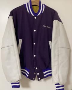 初期APE　初期エイプ　3rdスタジャン　98AW パープル×ホワイト　ＸＬ 初期APE 初期エイプ 3rdスタジャン 98AW パープル×ホワイト XL