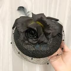 tirer bleu トーク帽 ヘッドドレス カクテルハットのサムネイル