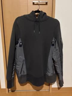 sacai サカイ MA-1フーディ スウェット ハイブリッド パーカー - メルカリ