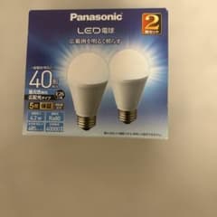 Panasonic LED電球 40形 E26 2個セットのサムネイル