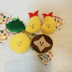 新品★エビ天ちゃんとなかまたち マスコット 4種 5点セット ラウンドワン限定