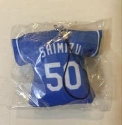 【新品未使用】中日ドラゴンズ 清水達也 ユニホームクッションストラップ #50のサムネイル