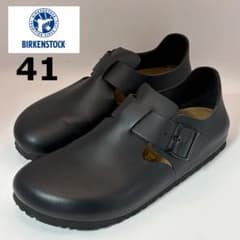 と*う様 【美品】BIRKENSTOCK ビルケンシュトック ロンドン 41 黒 極美品✨ビルケンシュトック BIRKENSTOCK ロンドン ナロー 41 黒