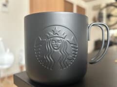 Starbucks 黒色エンボスマグカップのサムネイル
