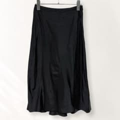 Comme des Garçons flared skirt, midi length, all-over print, elegant and simple design (e461)