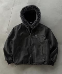 WISH FOR EVER ファージャケット ブラック - メルカリ