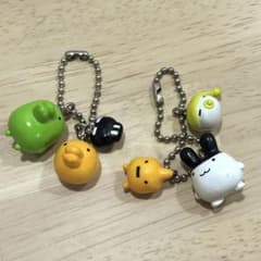 平成レトロ たまごっち トリプルキャラコットキーチェーン 【2種セット