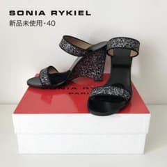 【新品未使用】SONIA RYKIEL サンダル［40］ブラックのサムネイル