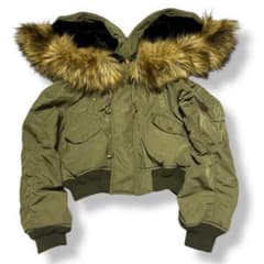☆即完品☆【moussy】 N-2B フライトジャケット 短丈 y2k カーキ ☆即完品☆【moussy】 N-2B フライトジャケット 短丈 y2k カーキ