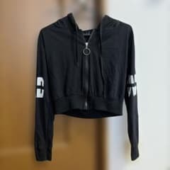 SPIGA ジップアップパーカー ブラックのサムネイル
