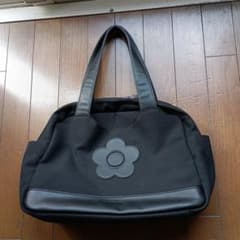 [美品] MARY QUANT 黒 フラワーロゴ トートバッグのサムネイル