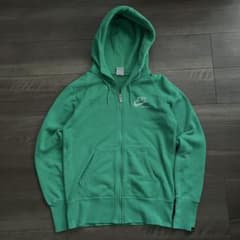 00s NIKE ナイキ ジップパーカー archive 短丈 緑 y2k 肉厚 - メルカリ