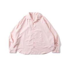 しま様　Human Made ピンクストライプ長袖シャツ ストライプ長袖シャツ ピンク - メルカリ