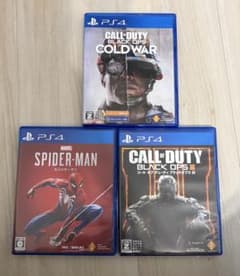 3本セット 動作確認済 PS4 COD Cold War bo3 スパイダーマンのサムネイル