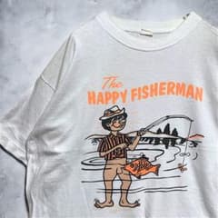AZFO エロ Tシャツ ビンテージ 古着 90s ハッピー フィッシャーマン 