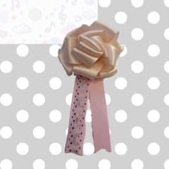 ハンドメイド 薔薇　ウィッシュコア y2k ピンク　白　ロゼット　ドットのサムネイル