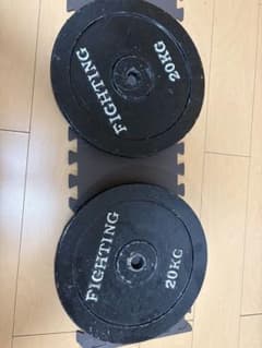 ①ファイティングロード 20KG ダンベルプレート 1枚 - メルカリ
