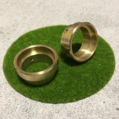 真鍮マフラーエンド2個セット φ50用 B級品 ドラッグスター バルカンのサムネイル