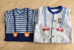 ミキハウス ロンパース 2枚のサムネイル