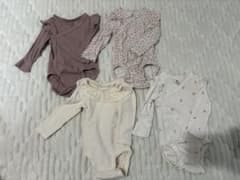 Ｈ＆Ｍ　ボディースーツ4着セット（サイズ62）のサムネイル
