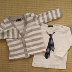BeBeカーディガン&ロンTセット　90のサムネイル