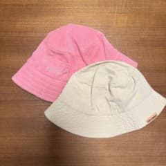 【ZARA】ピンクとベージュのバケットハットのサムネイル