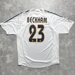 正規04/05adidas レアルマドリード home Beckham#23】 - メルカリ