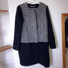 DOUBLE STANDARD CLOTHING ノーカラージャケットのサムネイル