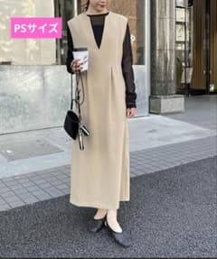 【CAPRICIEUX LE'MAGE】ジャンパースカート ベージュ ロングのサムネイル