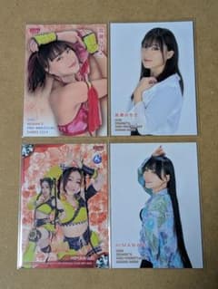 BBM 女子プロレス 高瀬みゆき HIMAWARI カード 4枚セットのサムネイル