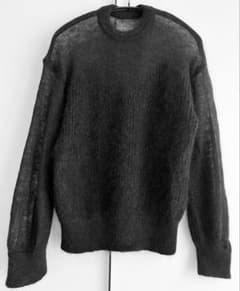 AMERI LAYERED SHEER KNIT シアーニット 黒 Mのサムネイル