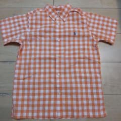 Polo by Ralph Lauren オレンジ チェックシャツ 130のサムネイル