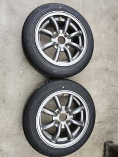 ワタナベ風　PCD 100 6J +38 155/65R14 2本 ワタナベ風 PCD 100 6J +38 155/65R14 2本 - メルカリ