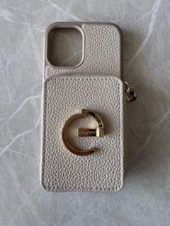 CUSTYPE レザー風ホワイトiPhoneケース iPhone16用のサムネイル