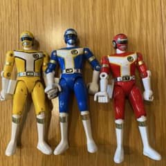 高速戦隊ターボレンジャー　超合金　ターボイエロー　ターボブルー　フィギュア　3点 高速戦隊ターボレンジャー 超合金 ターボイエロー ターボブルー