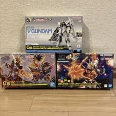 건프라 세트 ν 건담 빌드 버닝 건담 + SD2 체 세트