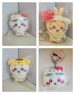 【MINISO限定】ちいかわ×サンリオ特別コラボ キーホルダー4点セット MINISO限定】ちいかわ×サンリオ特別コラボ キーホルダー4点セット新品
