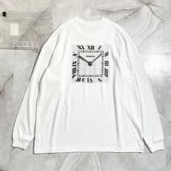 A17359 未使用品 SEQUEL 24SS 時計プリントロンT 白XXL - メルカリ