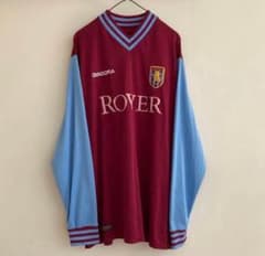 Aston Villa football jersey, Diadora ROVER long-sleeved, 02/03