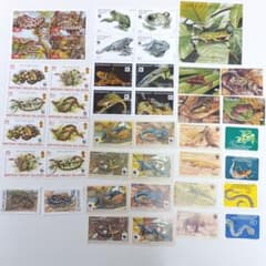 爬虫類 両生類 外国切手 WWF 世界自然保護基金 他 - メルカリ