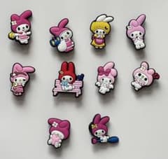 マイメロディ　クロックス ジビッツ サンダルアクセサリー 10点セットのサムネイル