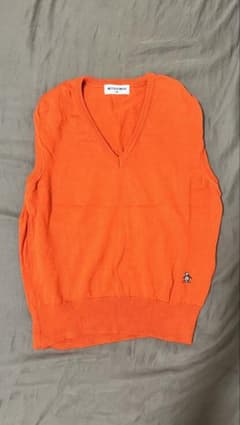 Munsingwear ニットベスト オレンジ Vネックのサムネイル
