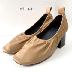 Celine バレリーナパンプス　フィービーファイロ 美品＊セリーヌ フィービー期 ソフトバレリーナ パンプス チャンキー