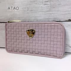 ATAO アタオ スリモ メッシュ ライラック ピンク 金ロゴ 長財布 ATAO アタオ スリモ メッシュ ライラック ピンク 金ロゴ 長財布 - メルカリ