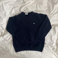 LACOSTE ネイビー クルーネックセーター ニットのサムネイル