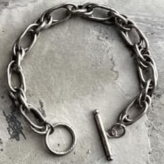 ヴィンテージ ダブル チェーン オーバルフープ メキシコ ブレスレット