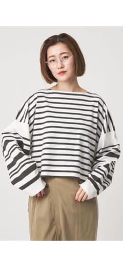 新品タグ付き【別注】＜Le minor＞ロングスリーブ ボートネックTシャツ 新品タグ付き【別注】＜Le minor＞ロングスリーブ ボートネックTシャツ
