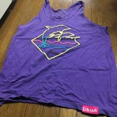 pink dlphin ピンクのイルカ tank topのサムネイル