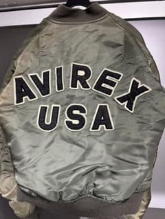 80s〜レザーロゴ AVIREX フライトJKT MA-1 USA製 80s〜レザーロゴ AVIREX フライトJKT MA-1 USA製